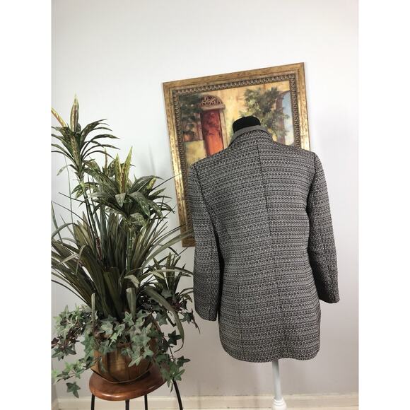 Linda Ellard Ellen Trac Women Blazer 12 Long Sleeve Clueless Preppy Zipper Front - Picture 5 of 10